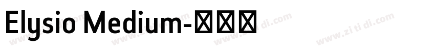 Elysio Medium字体转换